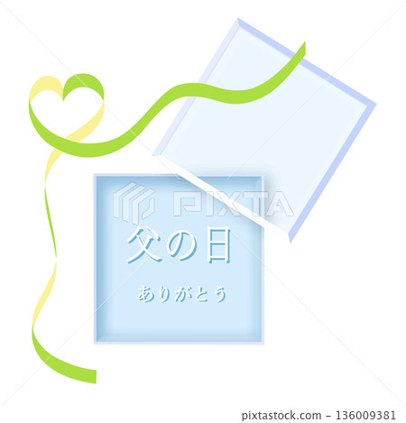 父親節標題框絲帶淺藍綠色向量圖 父親節標題框絲帶淺藍綠色向量圖 136009381