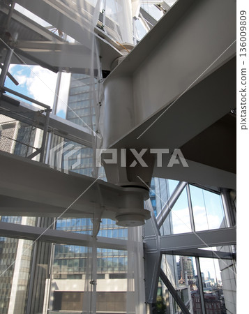 Tokyo International Forum glass space and structural frame interior Tokyo International Forum glass space and structural frame interior 136009809