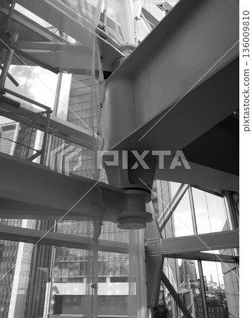 Tokyo International Forum glass space and structural frame interior Tokyo International Forum glass space and structural frame interior 136009810