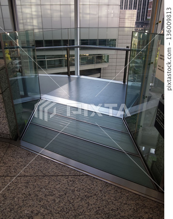 Tokyo International Forum glass space and structural frame interior 136009813