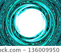 Spiral blue flame vortex 136009950