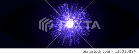 Abstract Sperm Egg Cell, Infertility Pregnancy Health Clinic, Fertility, human reproduction, ivf graphic, reproductive science, medical research. Neural Network Background. Vector illustration 136010854