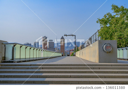 Barcelona, cityscape, clear skies, midsummer, Spain Barcelona, cityscape, clear skies, midsummer, Spain 136011380