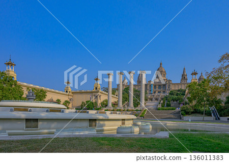 Barcelona, cityscape, clear skies, midsummer, Spain 136011383