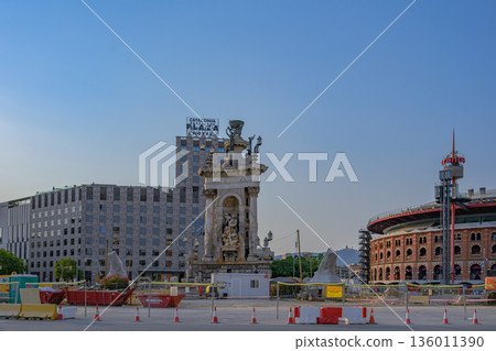 Barcelona, cityscape, clear skies, midsummer, Spain Barcelona, cityscape, clear skies, midsummer, Spain 136011390
