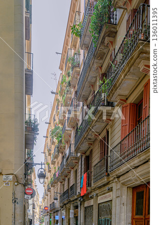Barcelona, cityscape, clear skies, midsummer, Spain Barcelona, cityscape, clear skies, midsummer, Spain 136011395