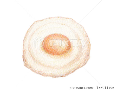 Fried egg 136011596