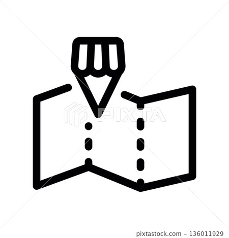 Simple black vector icon with a theme store location Simple black vector icon with a theme store location 136011929