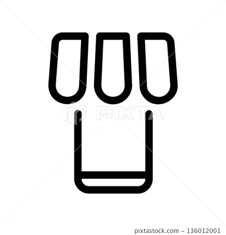 A minimal flat design icon with a modern look mini market hall 136012001