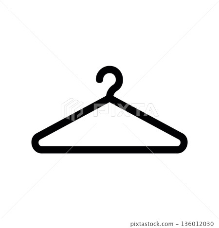A minimal flat design icon with a modern look clothes rack A minimal flat design icon with a modern look clothes rack 136012030