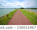 一條穿過水庫的道路 136012467