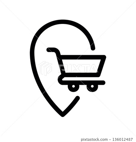 A minimal flat design icon with a modern look product location A minimal flat design icon with a modern look product location 136012487