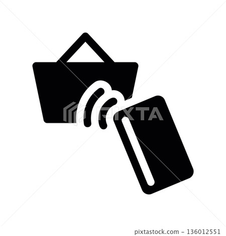 A minimal flat design icon with a modern look payment for goods A minimal flat design icon with a modern look payment for goods 136012551