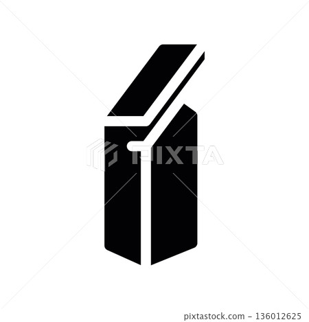 A minimal flat design icon with a modern look ATM A minimal flat design icon with a modern look ATM 136012625