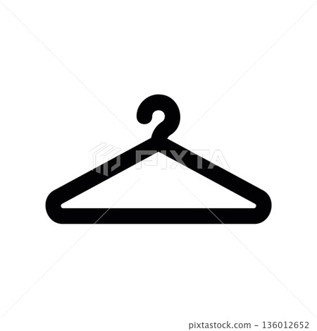 A minimal flat design icon with a modern look clothes rack A minimal flat design icon with a modern look clothes rack 136012652