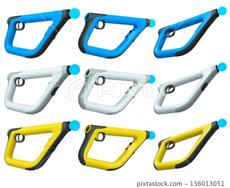 Virtual reality controllers for online cloud gaming showcase modern ergonomics 136013051