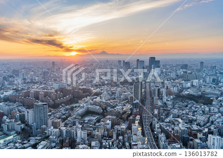 東京市中心夜景 東京市中心夜景 136013782