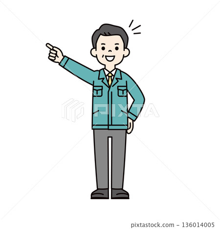 一位身著工作服的高級商務人士全身向量插圖,描繪了他挑戰目標的情景 一位身著工作服的高級商務人士全身向量插圖,描繪了他挑戰目標的情景 136014005