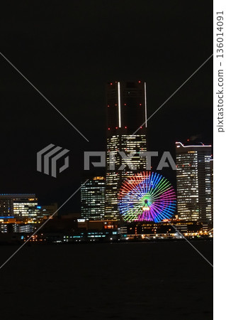 橫濱港未來的夜景 橫濱港未來的夜景 136014091