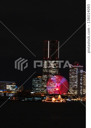 橫濱港未來的夜景 橫濱港未來的夜景 136014093