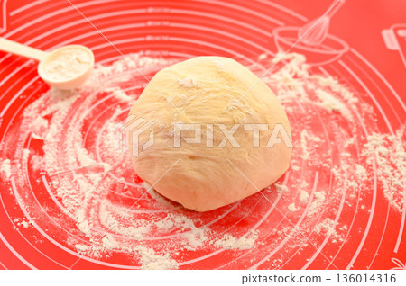 Bread dough before shaping Bread dough before shaping 136014316