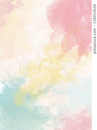 A hand-painted watercolor background in rainbow tones of sky blue, pink, and yellow. Vibrant abstract art with splatters and splashes. Perfect for flyers, greeting cards, web design, posters, and A hand-painted watercolor background in rainbow tones of sky blue, pink, and yellow. Vibrant abstract art with splatters and splashes. Perfect for flyers, greeting cards, web design, posters, and 136014626