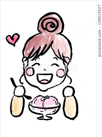 A girl who eats dessert A girl who eats dessert 136015027