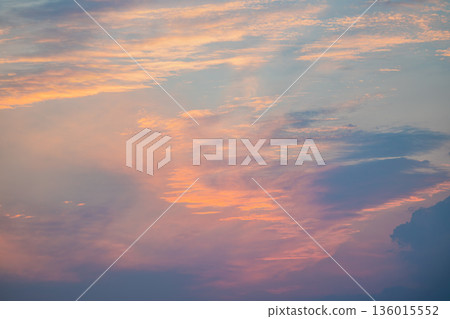 sunset seen through clouds sunset seen through clouds 136015552