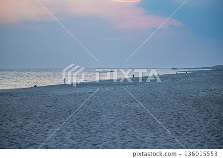 靜岡縣磐田市鮫島海灘景色 靜岡縣磐田市鮫島海灘景色 136015553