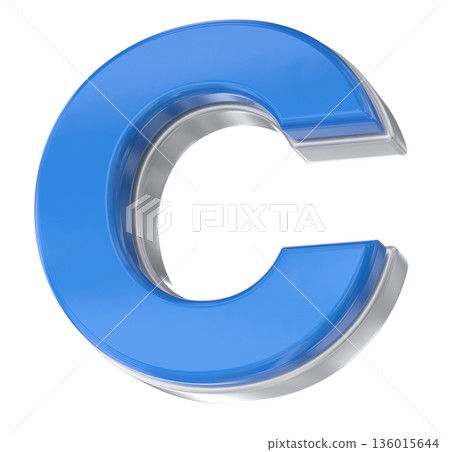 blue 3d symbol icon blue, isolated on white blue 3d symbol icon blue, isolated on white 136015644