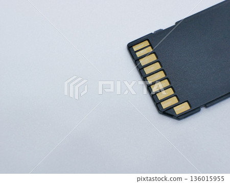 Micro SD Memory Card Isolated on White Background Micro SD Memory Card Isolated on White Background 136015955