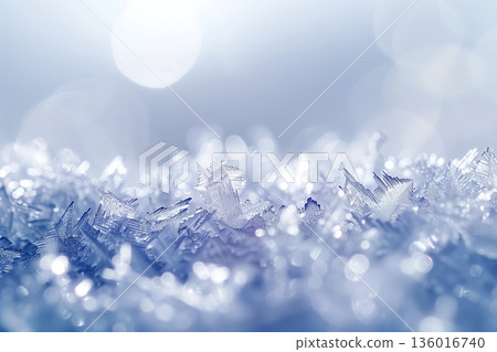 閃亮的雪花背景素材 閃亮的雪花背景素材 136016740
