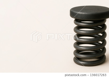 A chair in the form of a powerful spring. 136017263