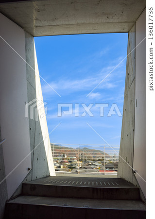 Image of stairs leading to the ground Image of stairs leading to the ground 136017736