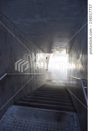 Image of stairs leading to the ground Image of stairs leading to the ground 136017737