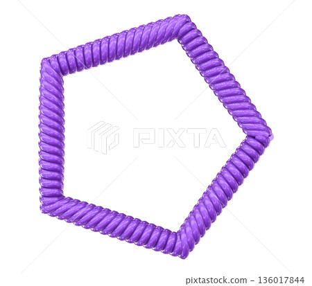 purple ribbon isolated on white 136017844