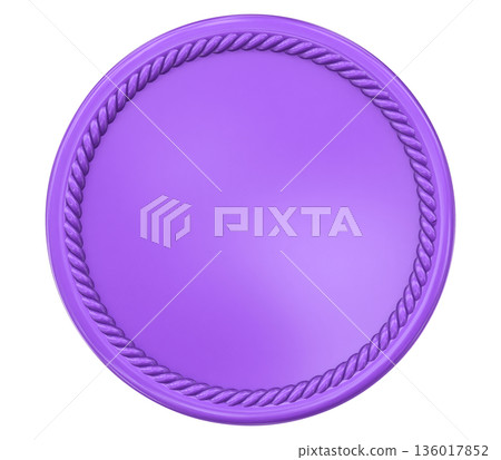 top view of round white plate top view of round white plate 136017852