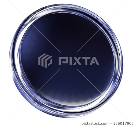 blue nail polish isolated on white 136017905