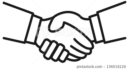 Shaking hands illustration Shaking hands illustration 136018226