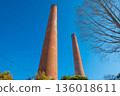 Former Mitsui Tagawa Mining Company Ita Pit No. 1 and No. 2 Chimneys 136018611