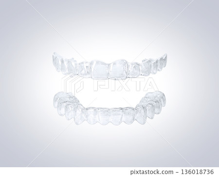 隱適美牙套矯正器逼真示意圖 136018736