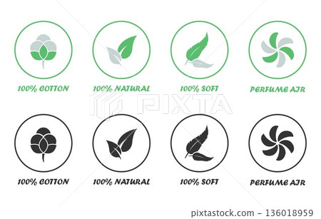 set of logos set of logos 136018959