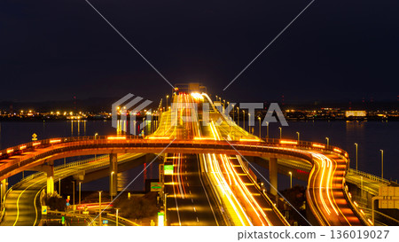 東京灣Aqua Line夜景 東京灣Aqua Line夜景 136019027