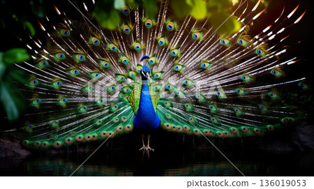 the portrait of the peacock 136019053