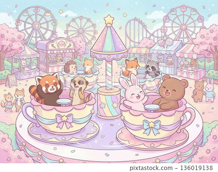 旋轉茶會（茶杯裡的熊） 136019138