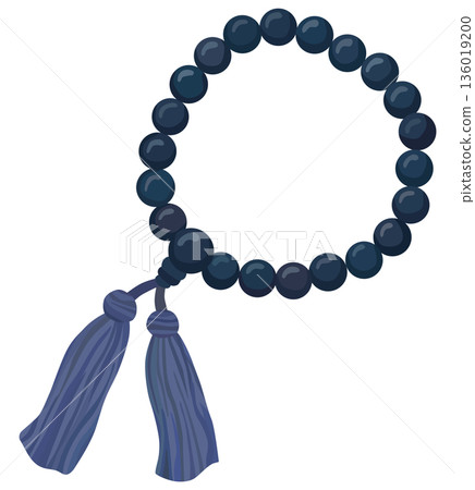 簡單的念珠插圖向量素材 136019200