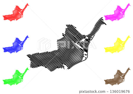 Maasdriel municipality (Kingdom of the Netherlands, Holland, Gelderland or Guelders province) map vector illustration, scribble sketch Maasdriel map Maasdriel municipality (Kingdom of the Netherlands, Holland, Gelderland or Guelders province) map vector illustration, scribble sketch Maasdriel map 136019676