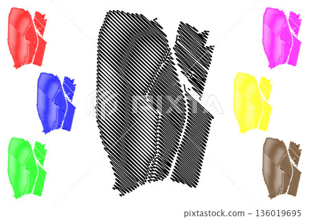 Nieuwegein municipality (Kingdom of the Netherlands, Holland, Utrecht province) map vector illustration, scribble sketch map Nieuwegein municipality (Kingdom of the Netherlands, Holland, Utrecht province) map vector illustration, scribble sketch map 136019695