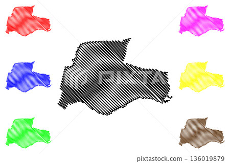 Renkum municipality (Kingdom of the Netherlands, Holland, Gelderland or Guelders province) map vector illustration, scribble sketch Renkum map Renkum municipality (Kingdom of the Netherlands, Holland, Gelderland or Guelders province) map vector illustration, scribble sketch Renkum map 136019879