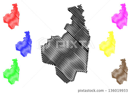 Renswoude municipality (Kingdom of the Netherlands, Holland, Utrecht province) map vector illustration, scribble sketch map Renswoude municipality (Kingdom of the Netherlands, Holland, Utrecht province) map vector illustration, scribble sketch map 136019933
